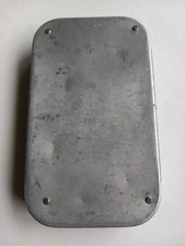 Early Wheatley Fly Box - Aluminium - For 40 Salmon Flies - Early 1900s