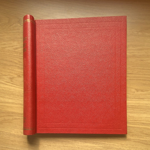 Viscount red plain stamp album - viscount,