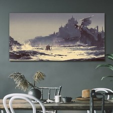 Painting Fantasy Knight Castle