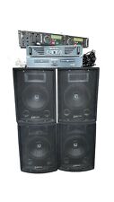 Used Professional Music Equipment Bundle: 4Speakers CD player Mixer & Stereo Amp