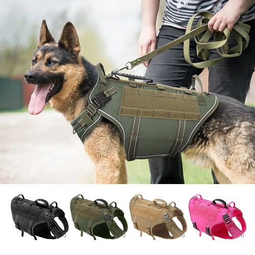 Military tactical dog harness - military,