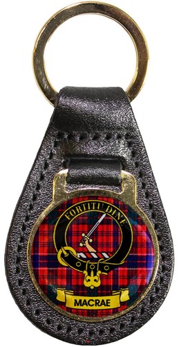 Leather key fob scottish - key,