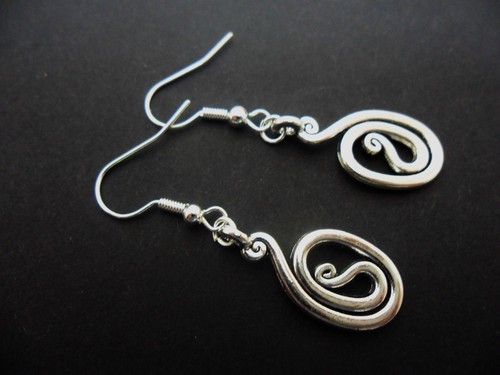 Pair dangly oval - a, tibetan