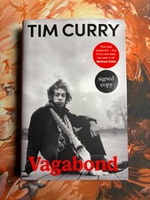Tim Curry SIGNED Bookplate Vagabond 1ST EDITION Hardcover Rocky Horror Book