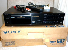 Quality Sony CDP-597 Compact Disc Player - Made in France - MINT- Boxed