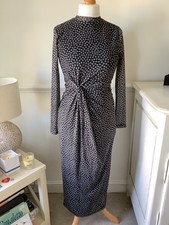 MINT VELVET SPOT MESH DRESS