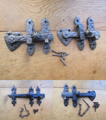 Iron door latch - iron,