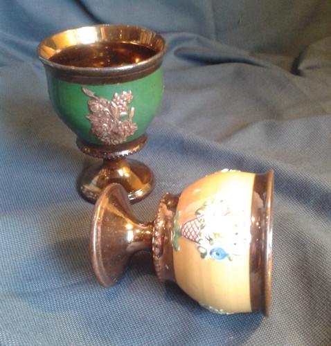 Antique copper and pink lustre - antique,