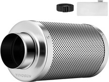 VIVOSUN 4-Inch Air Carbon Filter for Odor Control,Dimensions 4" x 14"