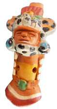WHISTLE NATIVE AMERICAN HAND MADE LOUD POTTERY WHISTLE FLUTE COLOURFUL