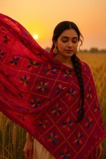 Hand Embroidered Mejnta