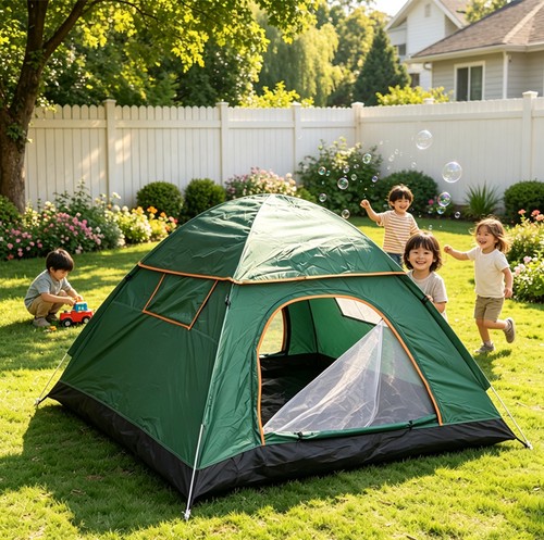 Man pop tent - man, up