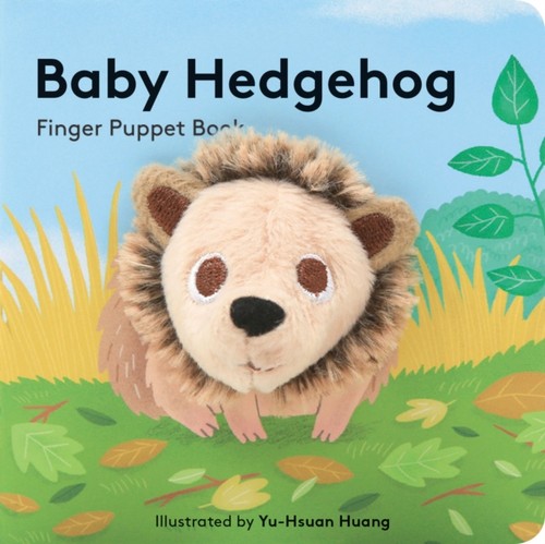 Baby hedgehog finger puppet - hedgehog:,