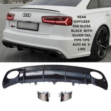 RS6 STYLE REAR DIFFUSER GLOSS