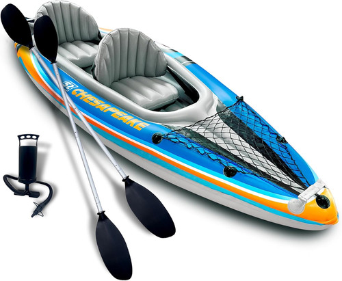 Inflatable kayak person - inflatable,