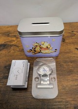 Vintage Disney Winnie the Pooh & Eeyore Watch Gift Set Heart Fob Watch & Tin