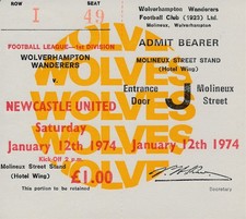 TICKET: Wolves v Newcastle
