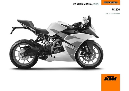 Ktm owners manual book guide - ktm,