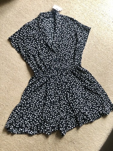 Zara black and white floral - black,