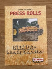 Simba of Sleaford; 4 Page Press Rolls Cultivator Brochure