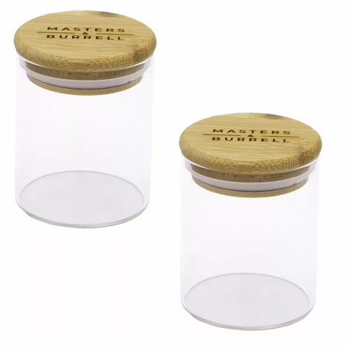 Clear glass jars airtight - clear, lid