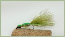 BARBLESS Floating Foam Back Damsel 3 pack Size 10 fly fishing olive lure