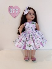 Lilac  Lily Dress For Our Generation  & American Girl Dolls. 18" Dolls Clothes