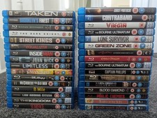 32x BluRay Movie Bundle Collection Mixed Action Thriller