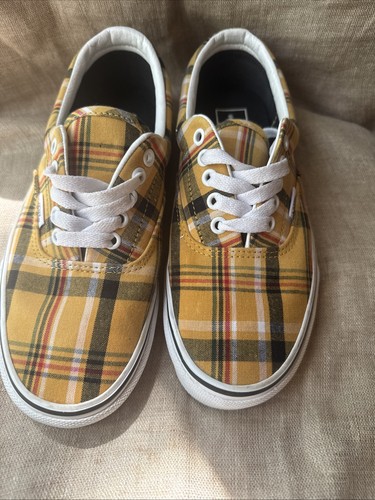 Vans era plaid - vans, yellow/true