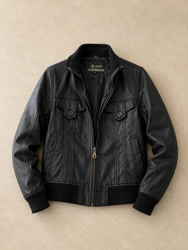 Vintage black 100 leather - black,