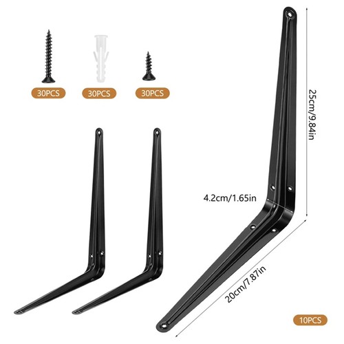 10pcs metal shelf bracket - 10pcs,