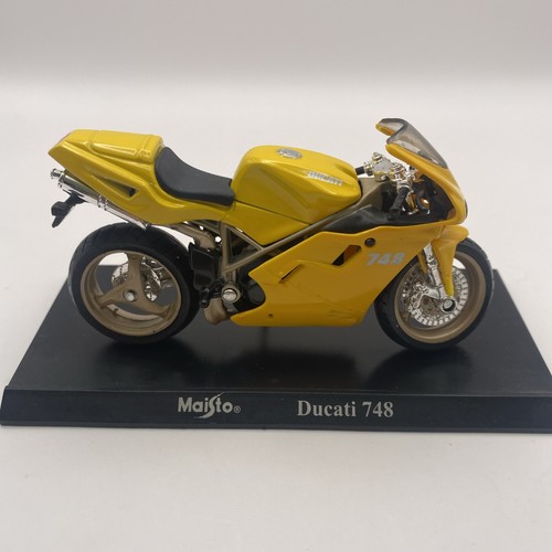 Maisto ducati 748 yellow - maisto,