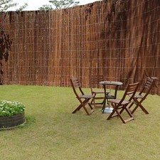 Garden Gear Willow Cane Screening Screen Roll 4m Long Panel Outdoor Fence Panel