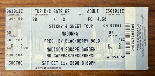 Madonna sticky sweet tour - sticky,
