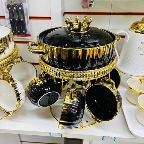 Ceramic soup bowls set 6 - set, of