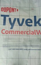 Tyvek Commercialwrap -10FT Wide Roll -Order needed Length (Per Foot) By Quantity