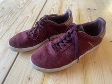 Adidas 350 Burgundy Suede Casual Trainers, UK 5.5, VGC. Aston Villa, West Ham