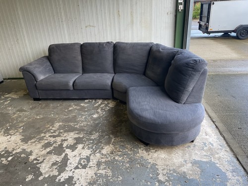 Ikea grey fabric corner sofa - corner,