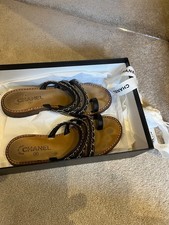 chanel chain chunky sliders