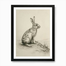 English Spot Rabbit Drawing 4