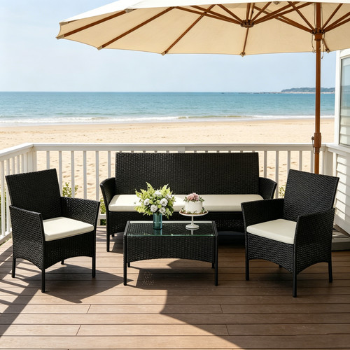 Seater garden sofa set - 4-seater,