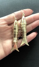 Vintage Gold Articulated Fish