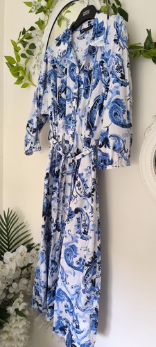 Zara blue floral - floral, sz