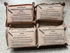 First Field Dressings July 1982 & May 1983. Job Lot of 4. Large Size 20x19cm