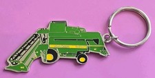 Keyring Key Ring - Metal John Deere 9680WTS, Farming, Tractor, Combine Harvester