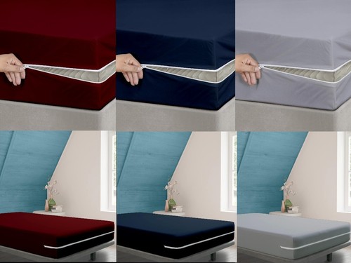 Zipper fitted sheet - zipper,