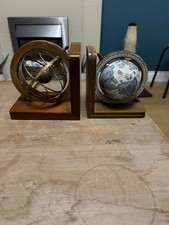 Rotating Globe Sphere Bookends