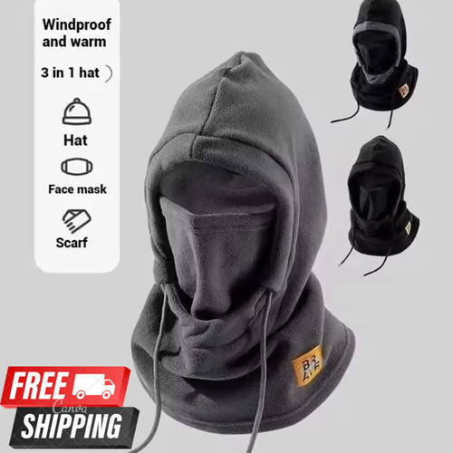 Winter warm hat with - mask, and