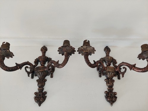 Copper coloured metal - copper, wall