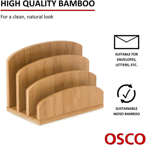 Bamboo letter holder - letter,